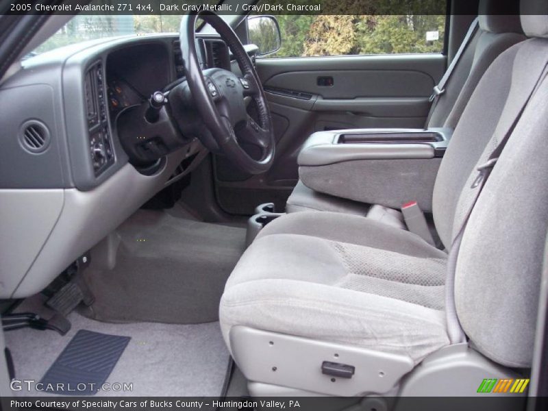 Dark Gray Metallic / Gray/Dark Charcoal 2005 Chevrolet Avalanche Z71 4x4