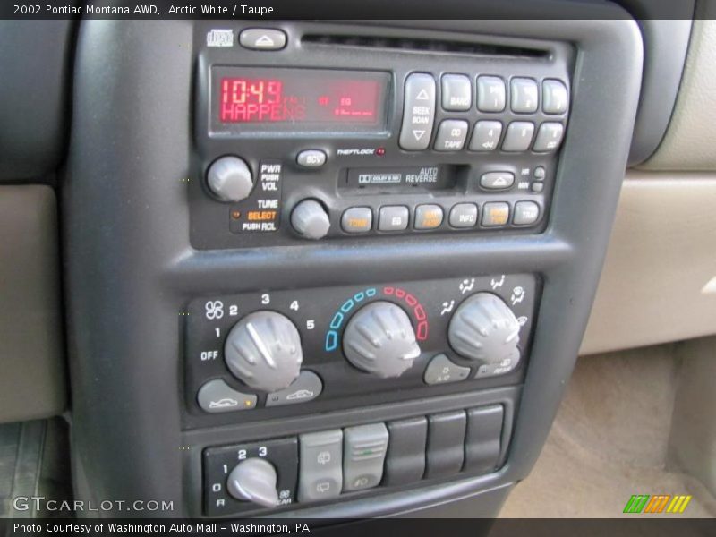 Arctic White / Taupe 2002 Pontiac Montana AWD