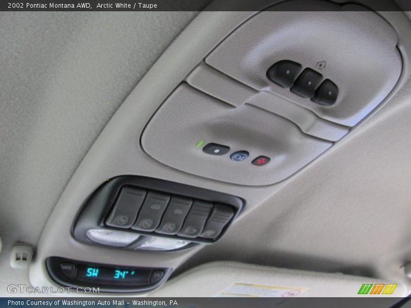 Arctic White / Taupe 2002 Pontiac Montana AWD