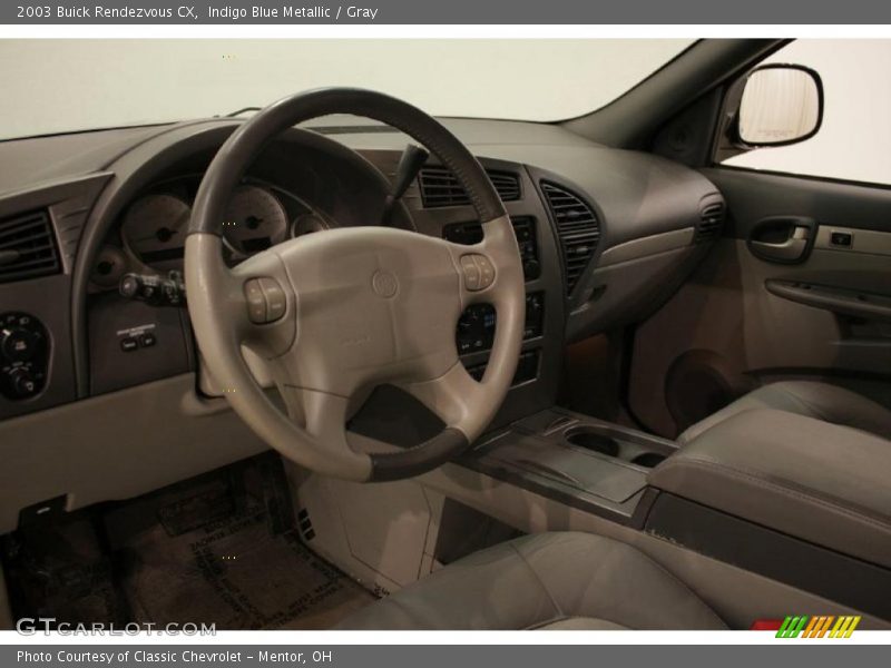 Indigo Blue Metallic / Gray 2003 Buick Rendezvous CX