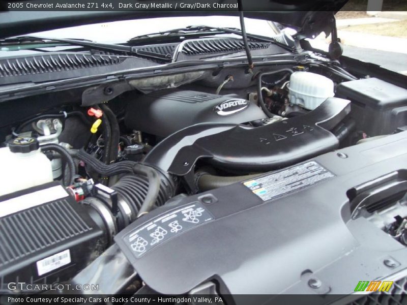 Dark Gray Metallic / Gray/Dark Charcoal 2005 Chevrolet Avalanche Z71 4x4