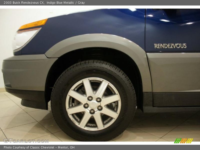 Indigo Blue Metallic / Gray 2003 Buick Rendezvous CX