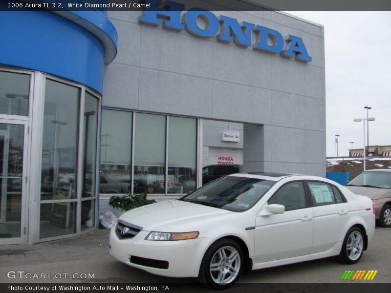 White Diamond Pearl / Camel 2006 Acura TL 3.2