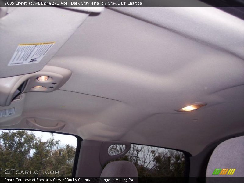 Dark Gray Metallic / Gray/Dark Charcoal 2005 Chevrolet Avalanche Z71 4x4