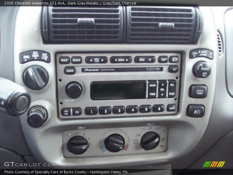 Dark Gray Metallic / Gray/Dark Charcoal 2005 Chevrolet Avalanche Z71 4x4