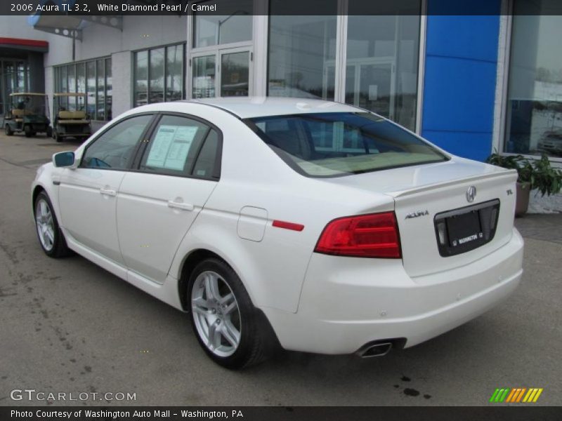 White Diamond Pearl / Camel 2006 Acura TL 3.2