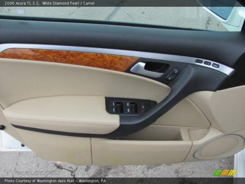White Diamond Pearl / Camel 2006 Acura TL 3.2