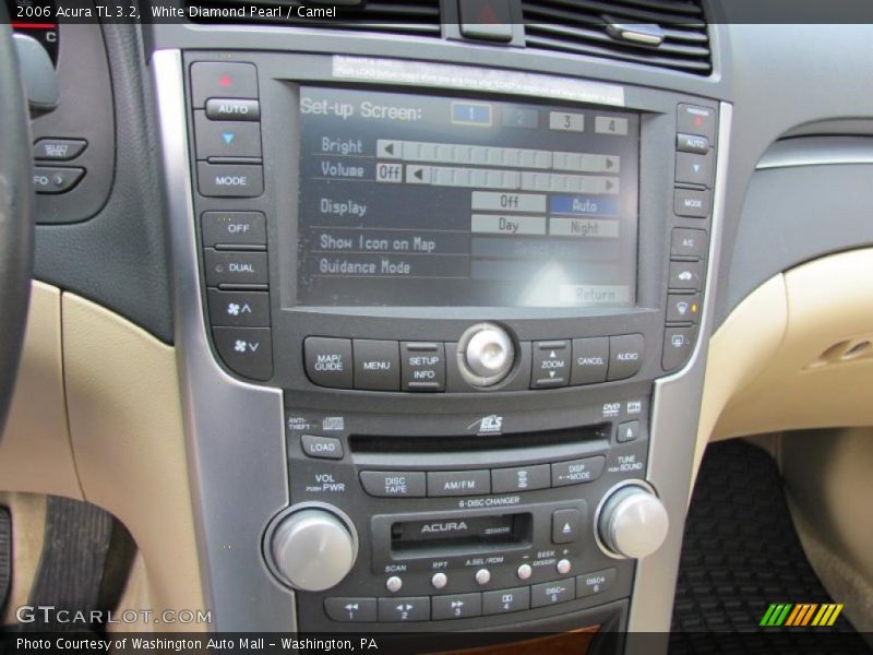 White Diamond Pearl / Camel 2006 Acura TL 3.2