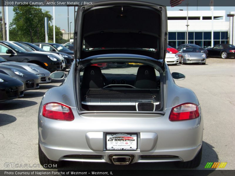 Arctic Silver Metallic / Black 2008 Porsche Cayman