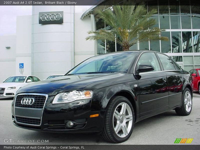 Brilliant Black / Ebony 2007 Audi A4 2.0T Sedan