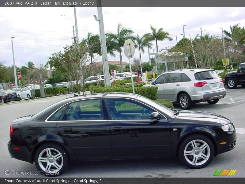 Brilliant Black / Ebony 2007 Audi A4 2.0T Sedan
