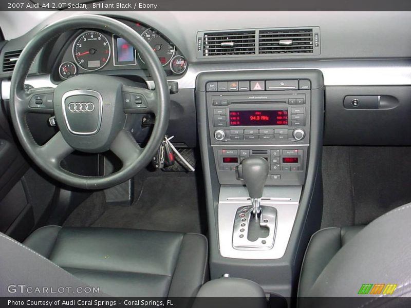 Brilliant Black / Ebony 2007 Audi A4 2.0T Sedan