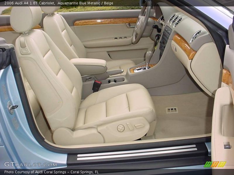 Aquamarine Blue Metallic / Beige 2006 Audi A4 1.8T Cabriolet