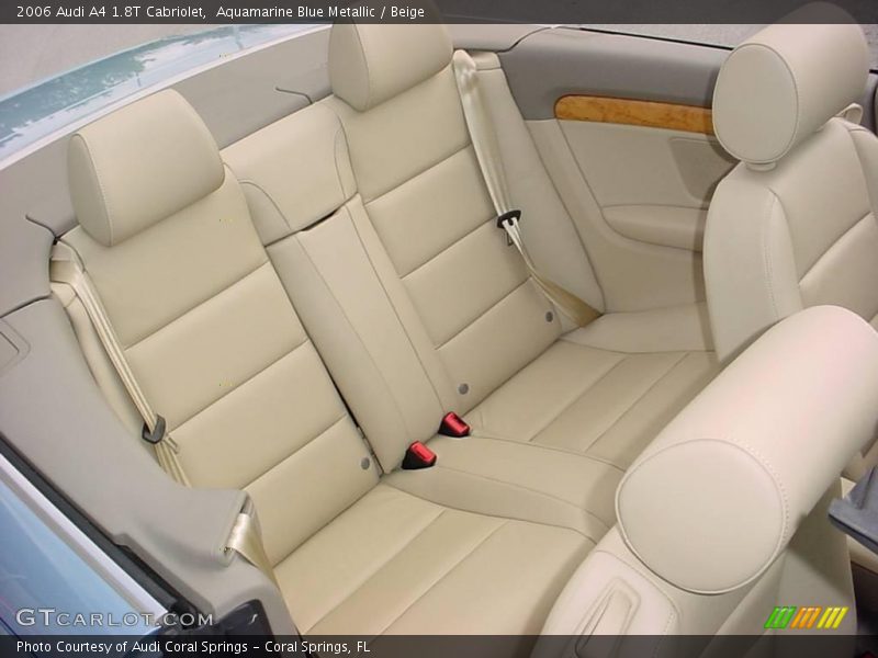 Aquamarine Blue Metallic / Beige 2006 Audi A4 1.8T Cabriolet