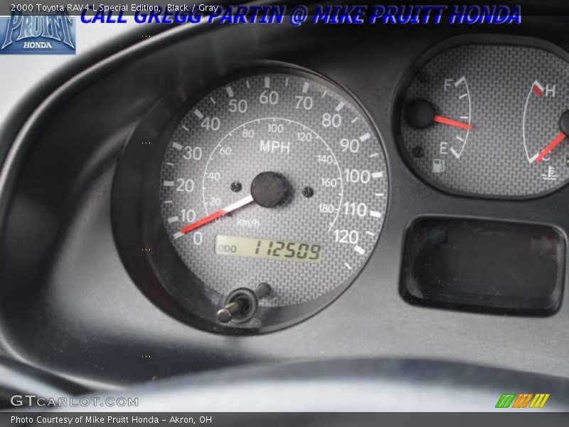 Black / Gray 2000 Toyota RAV4 L Special Edition