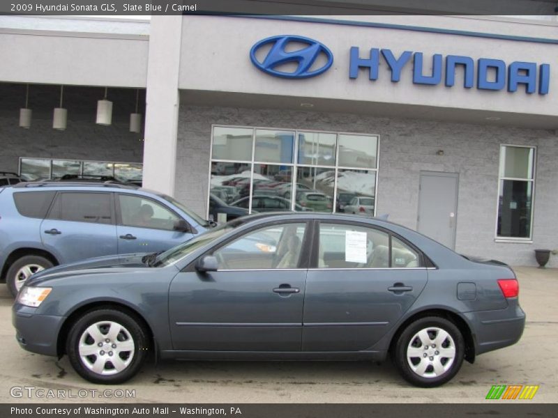 Slate Blue / Camel 2009 Hyundai Sonata GLS