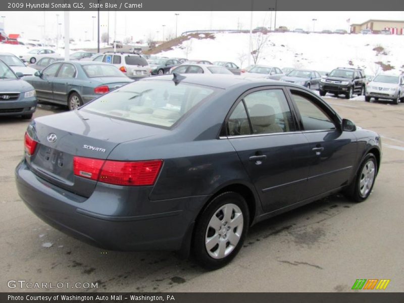 Slate Blue / Camel 2009 Hyundai Sonata GLS