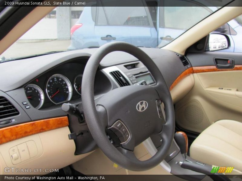 Slate Blue / Camel 2009 Hyundai Sonata GLS