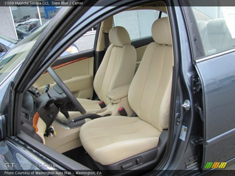 Slate Blue / Camel 2009 Hyundai Sonata GLS