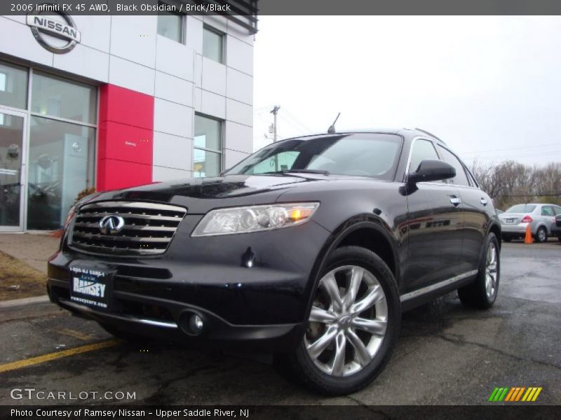 Black Obsidian / Brick/Black 2006 Infiniti FX 45 AWD
