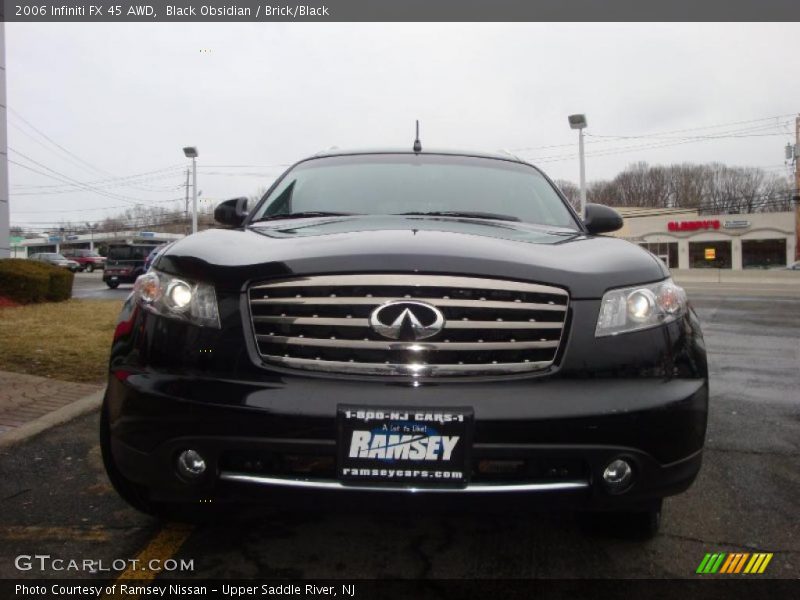 Black Obsidian / Brick/Black 2006 Infiniti FX 45 AWD