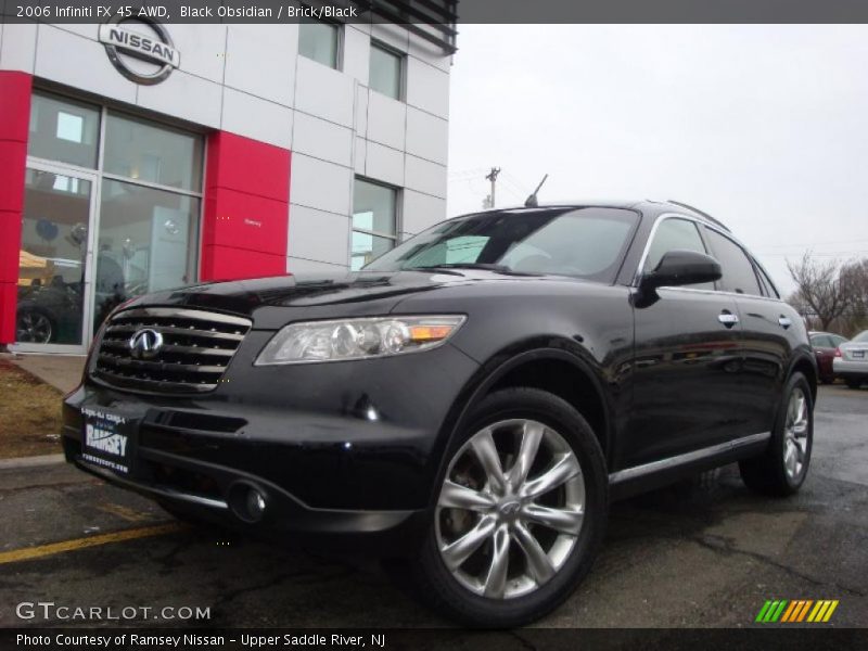 Black Obsidian / Brick/Black 2006 Infiniti FX 45 AWD