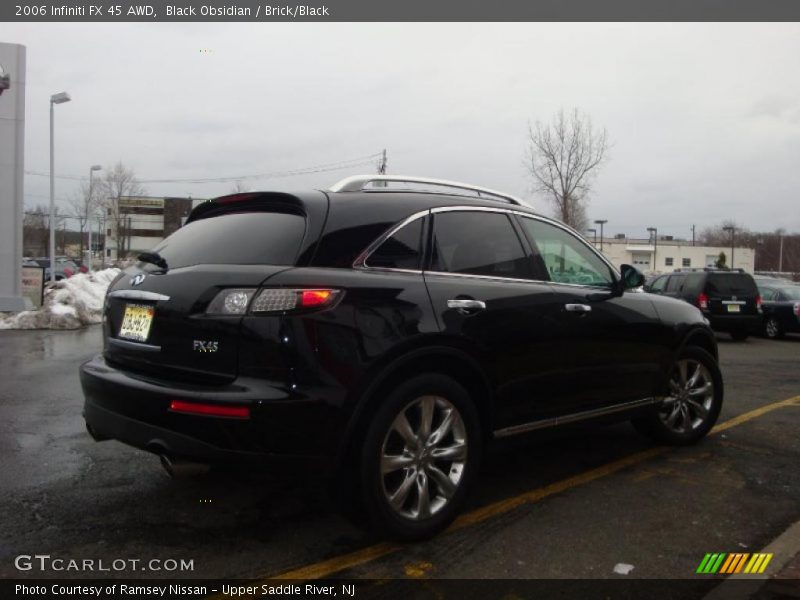 Black Obsidian / Brick/Black 2006 Infiniti FX 45 AWD