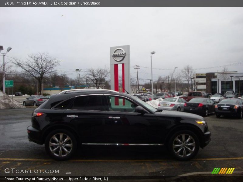 Black Obsidian / Brick/Black 2006 Infiniti FX 45 AWD