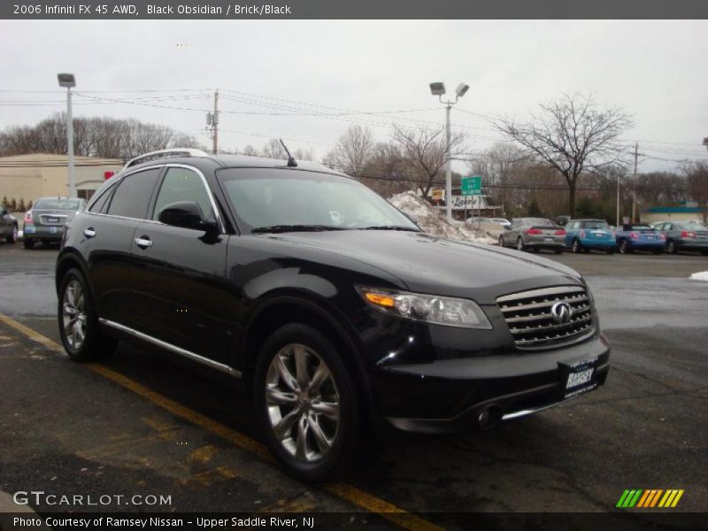 Black Obsidian / Brick/Black 2006 Infiniti FX 45 AWD