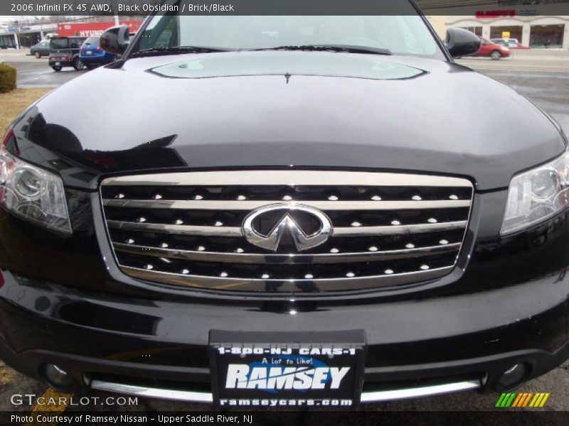 Black Obsidian / Brick/Black 2006 Infiniti FX 45 AWD