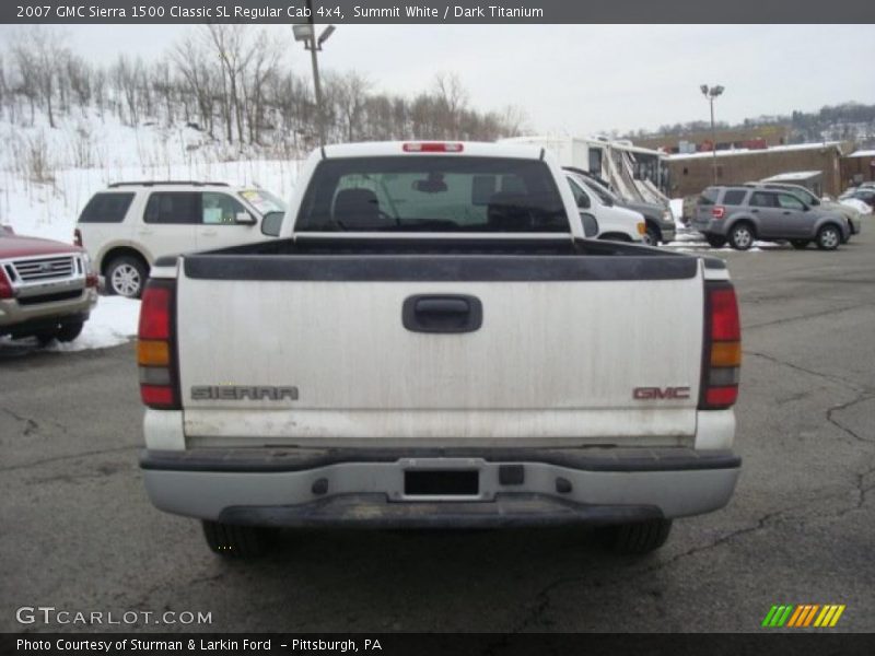 Summit White / Dark Titanium 2007 GMC Sierra 1500 Classic SL Regular Cab 4x4