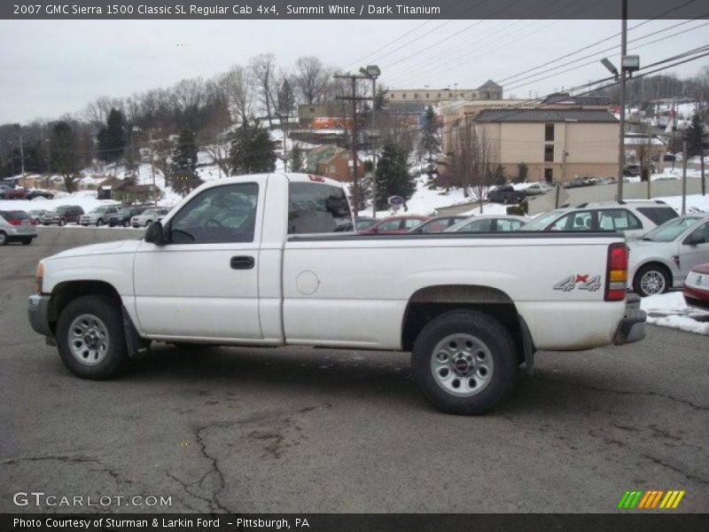 Summit White / Dark Titanium 2007 GMC Sierra 1500 Classic SL Regular Cab 4x4