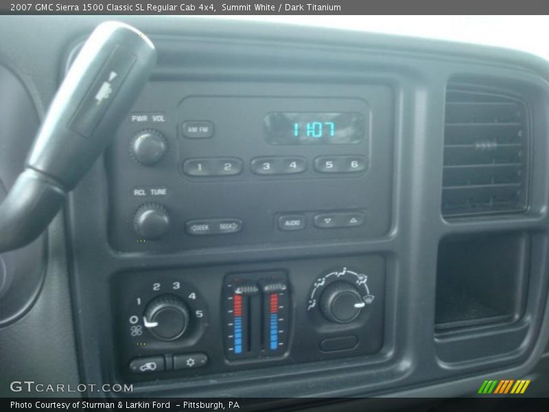 Summit White / Dark Titanium 2007 GMC Sierra 1500 Classic SL Regular Cab 4x4