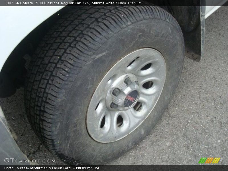 Summit White / Dark Titanium 2007 GMC Sierra 1500 Classic SL Regular Cab 4x4