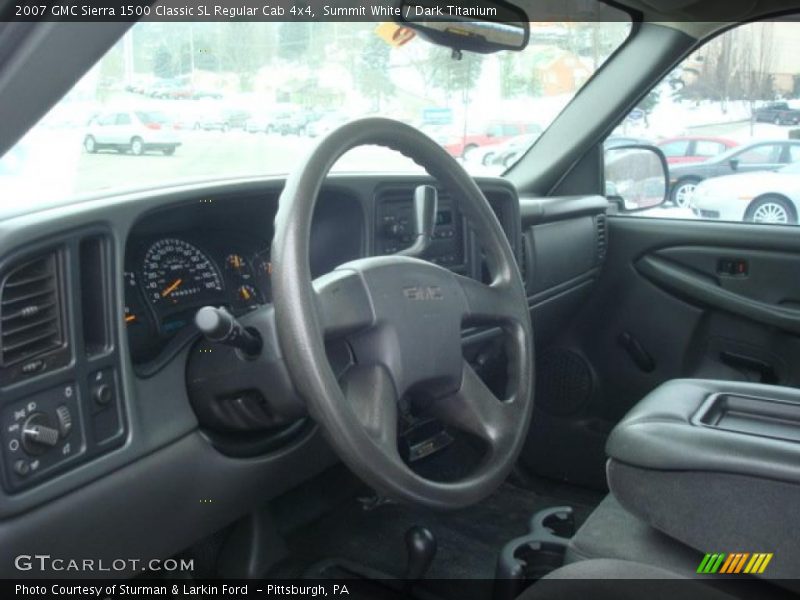 Summit White / Dark Titanium 2007 GMC Sierra 1500 Classic SL Regular Cab 4x4
