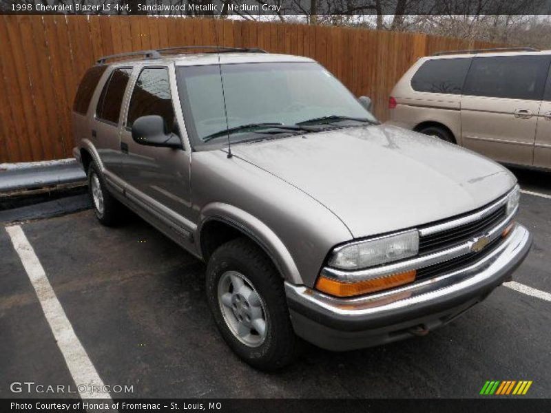 Sandalwood Metallic / Medium Gray 1998 Chevrolet Blazer LS 4x4