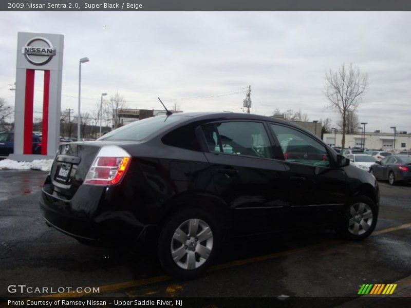 Super Black / Beige 2009 Nissan Sentra 2.0