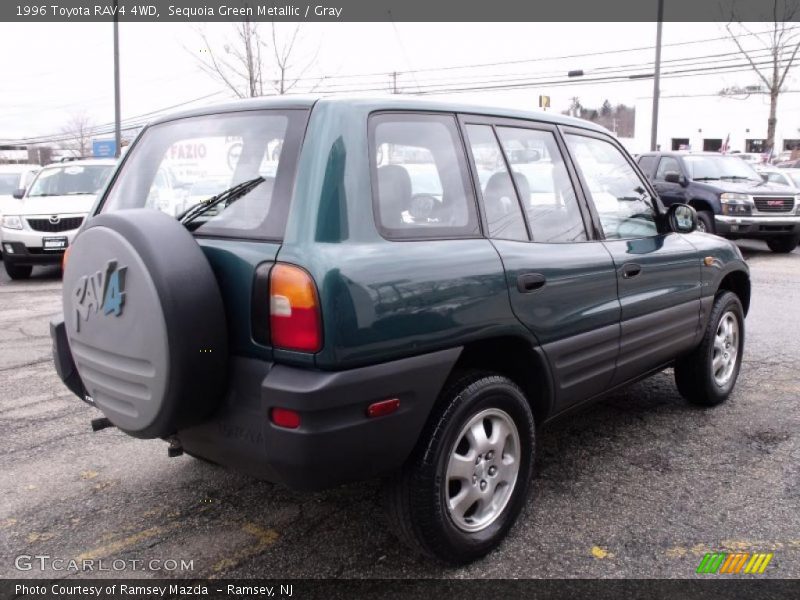 Sequoia Green Metallic / Gray 1996 Toyota RAV4 4WD