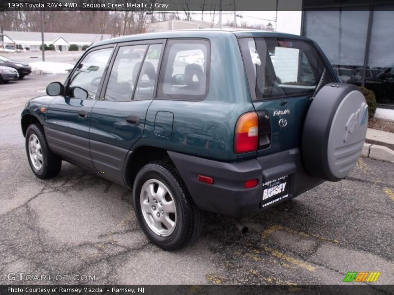 Sequoia Green Metallic / Gray 1996 Toyota RAV4 4WD