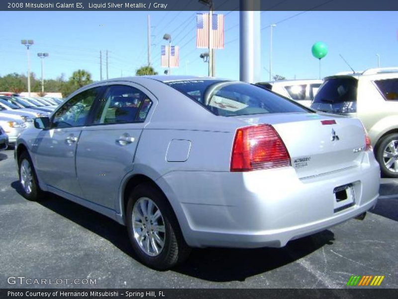 Liquid Silver Metallic / Gray 2008 Mitsubishi Galant ES