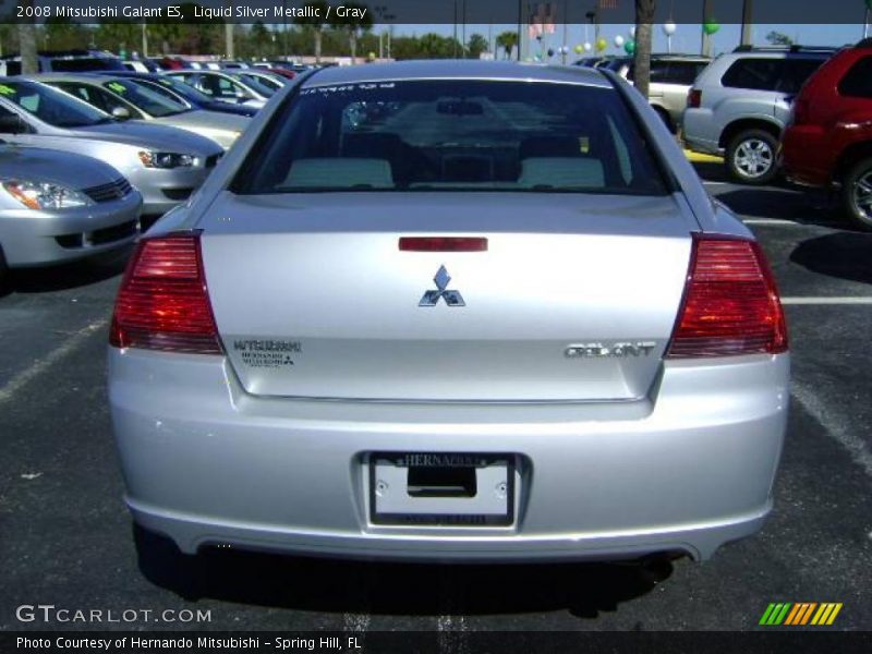 Liquid Silver Metallic / Gray 2008 Mitsubishi Galant ES