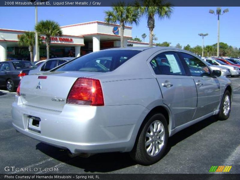 Liquid Silver Metallic / Gray 2008 Mitsubishi Galant ES