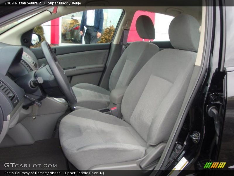 Super Black / Beige 2009 Nissan Sentra 2.0