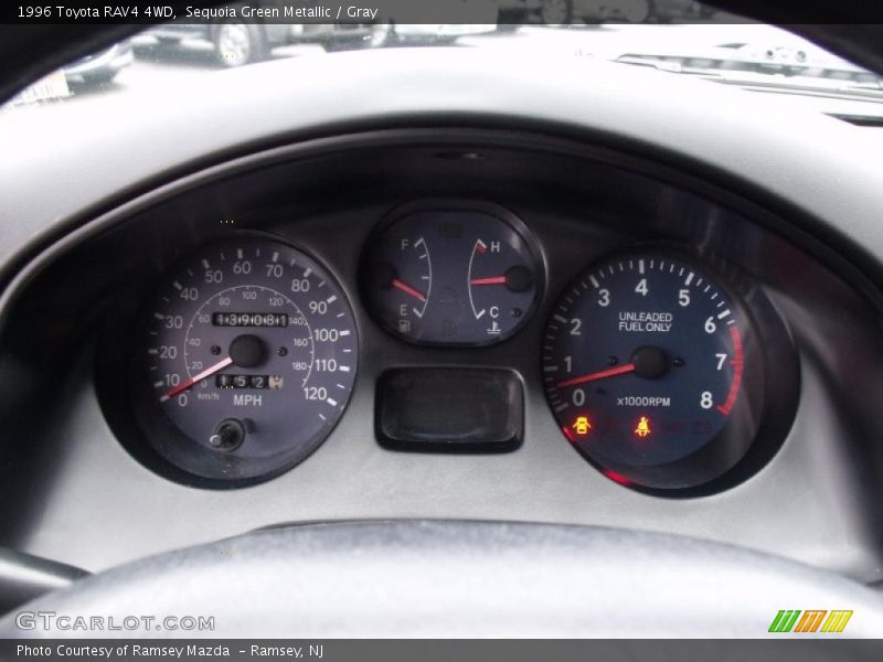 Sequoia Green Metallic / Gray 1996 Toyota RAV4 4WD