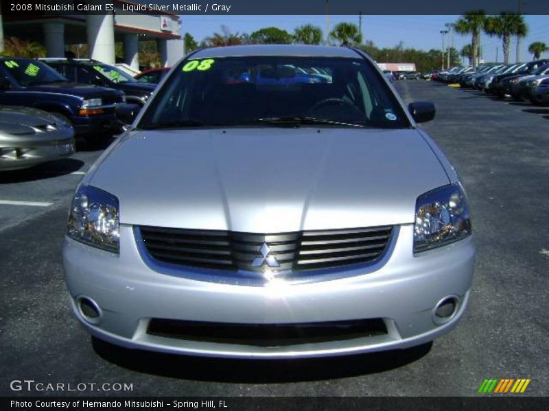Liquid Silver Metallic / Gray 2008 Mitsubishi Galant ES