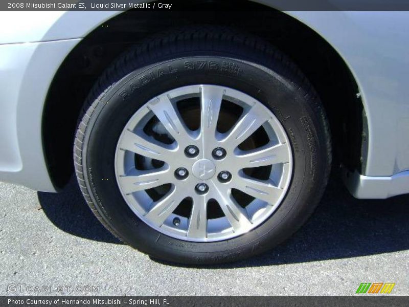 Liquid Silver Metallic / Gray 2008 Mitsubishi Galant ES