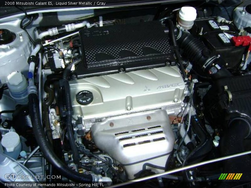 Liquid Silver Metallic / Gray 2008 Mitsubishi Galant ES