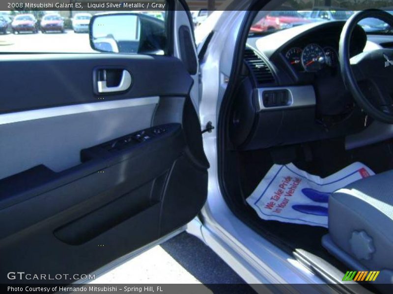 Liquid Silver Metallic / Gray 2008 Mitsubishi Galant ES