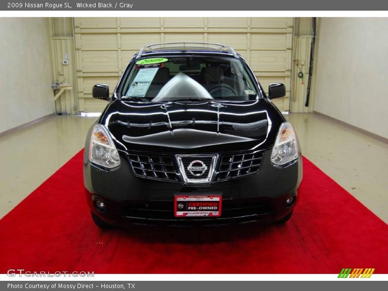 Wicked Black / Gray 2009 Nissan Rogue SL