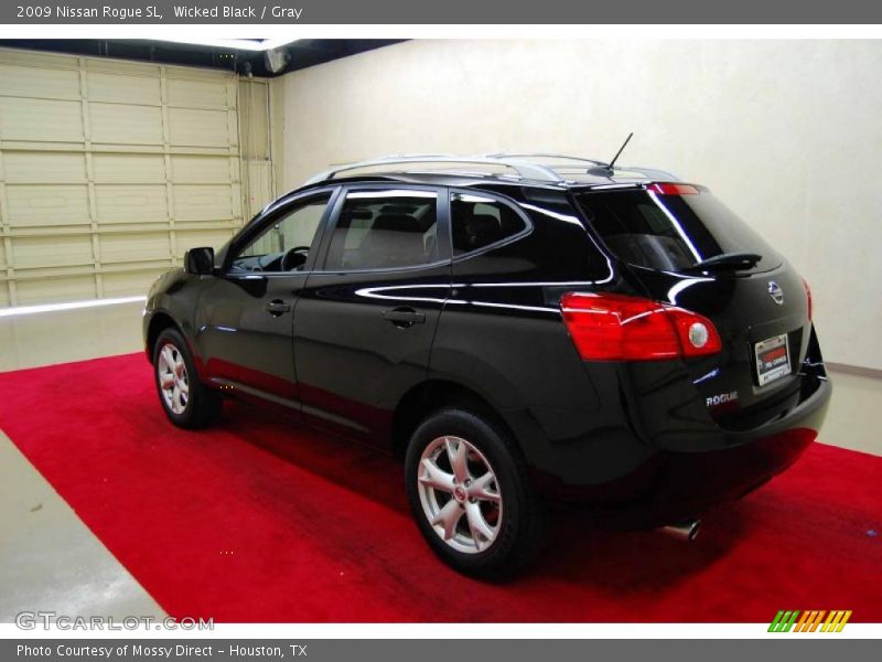 Wicked Black / Gray 2009 Nissan Rogue SL